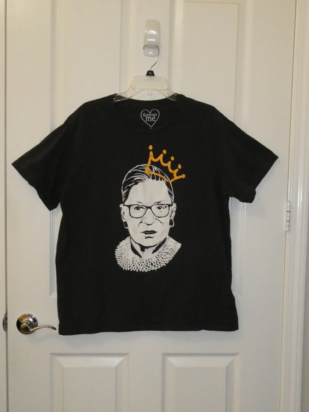 Ruth Bader Ginsburg Women's Black T-shirt Size XXL
